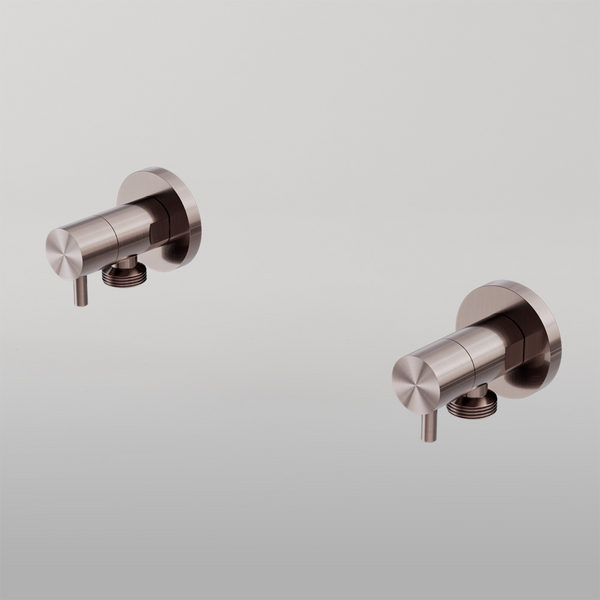 Nero Washing Machine Tap Set Brushed Bronze