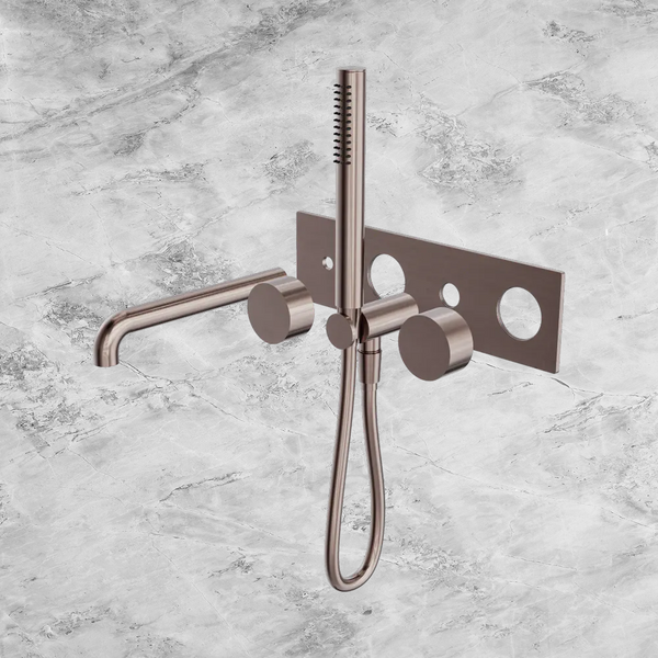 Nero Kara Progressive Shower System with Spout 230mm (Trim Kit Only) Brushed Bronze