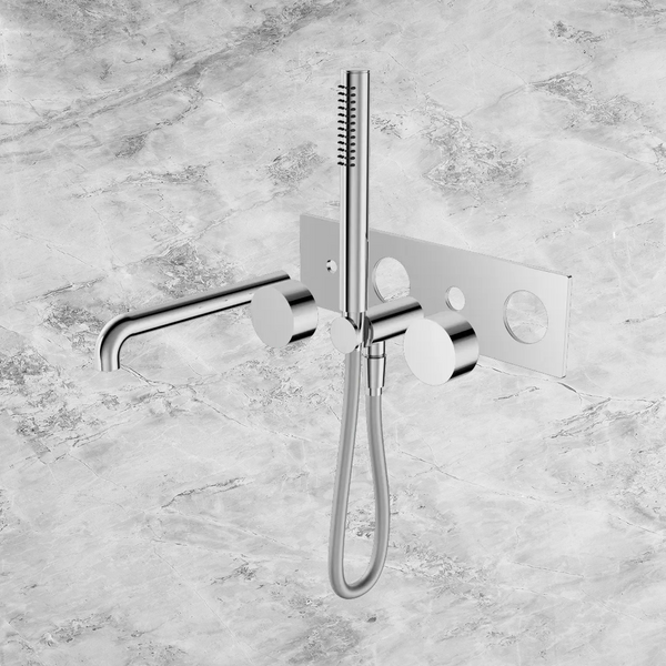 Nero Kara Progressive Shower System with Spout 250mm (Trim Kit Only) Chrome