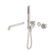 Nero Kara Progressive Shower System Separate Plate with Spout 230mm (Trim Kit Only) Brushed Nickel