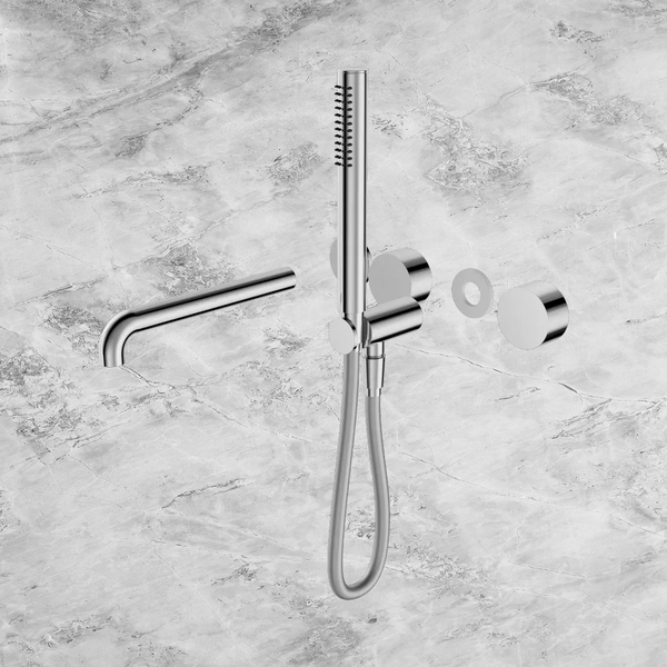 Nero Kara Progressive Shower System Separate Plate with Spout 230mm (Trim Kit Only) Chrome