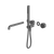 Nero Kara Progressive Shower System Separate Plate with Spout 250mm (Trim Kit Only) Gunmetal