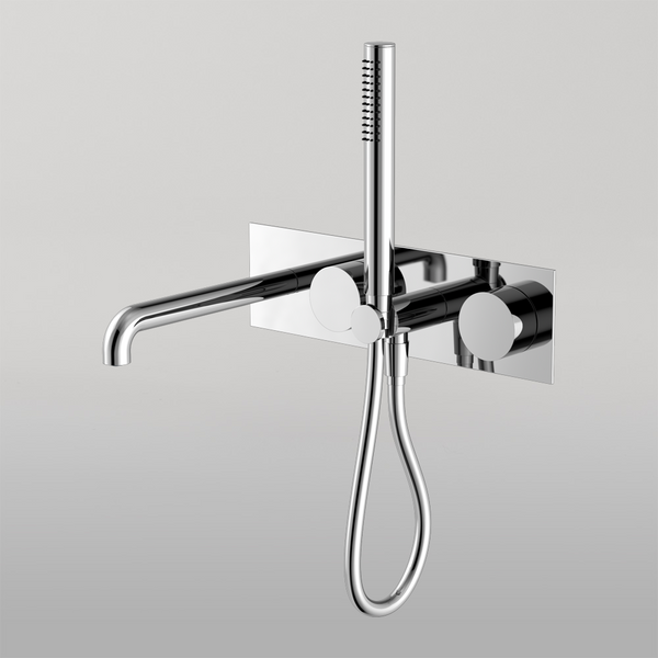 Nero Kara Progressive Shower System With Spout 230mm Chrome