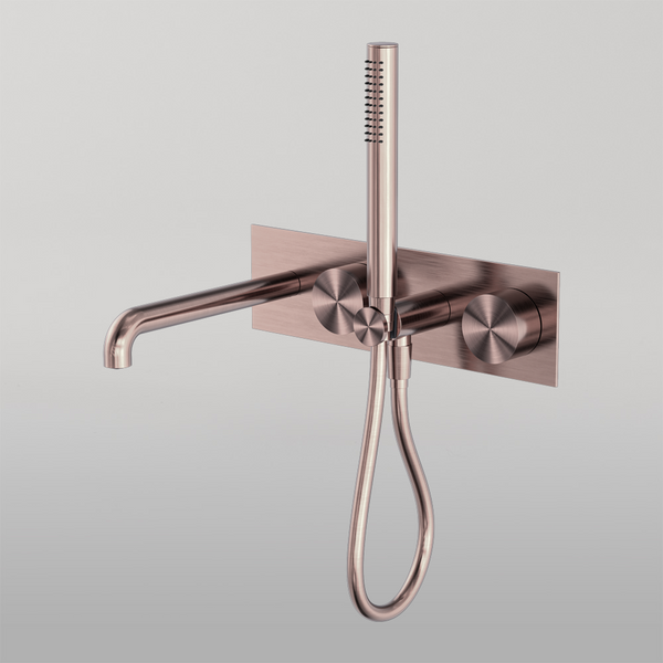 Nero Kara Progressive Shower System With Spout 250mm Brushed Bronze