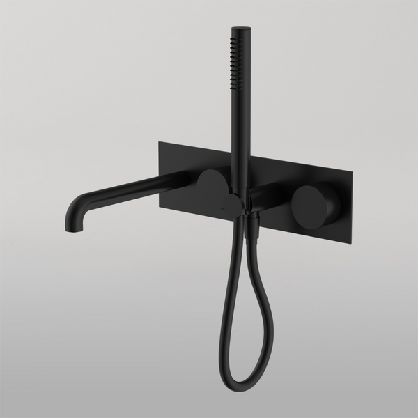 Nero Kara Progressive Shower System With Spout 250mm Matte Black