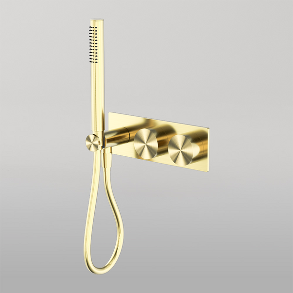 Nero Kara Progressive Shower System Brushed Gold