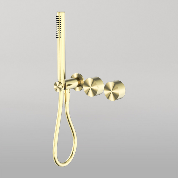 Nero Kara Progressive Shower System Separate Plate Brushed Gold