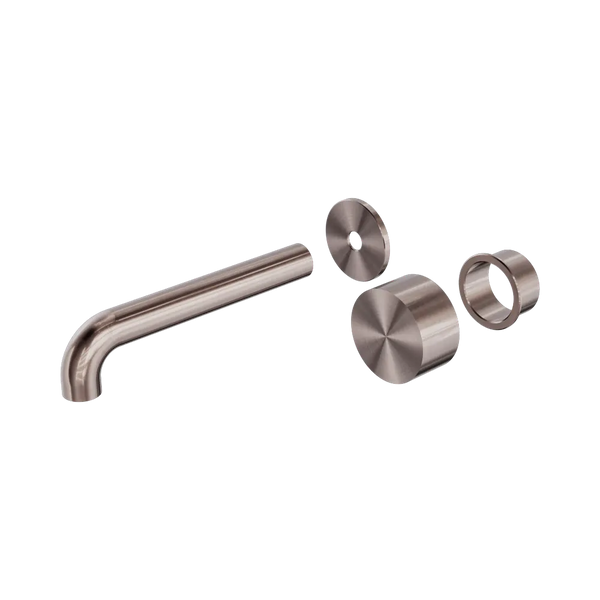 Nero Kara Progressive Wall Basin/Bath Set 185mm (Trim Kit Only) Brushed Bronze