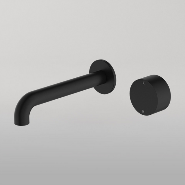 Nero Kara Progressive Wall Basin/Bath Set 120mm Matte Black