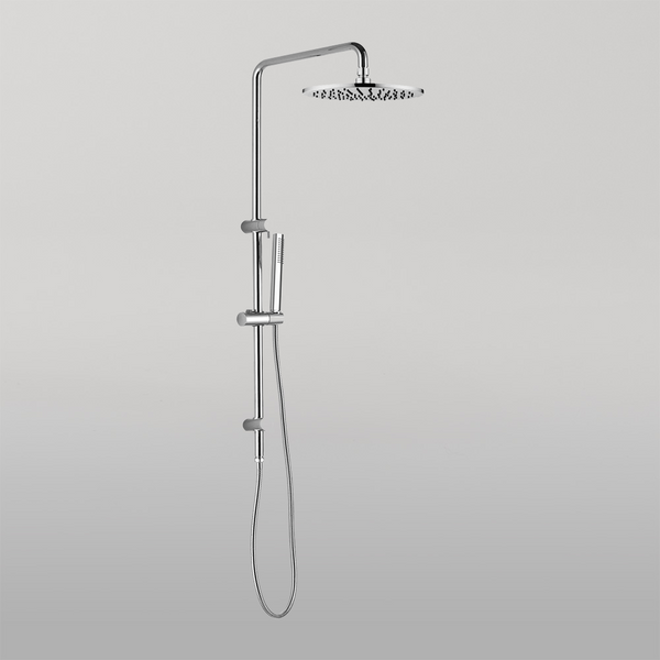 Nero Dolce Round Twin Shower With Slim Hand Shower Chrome