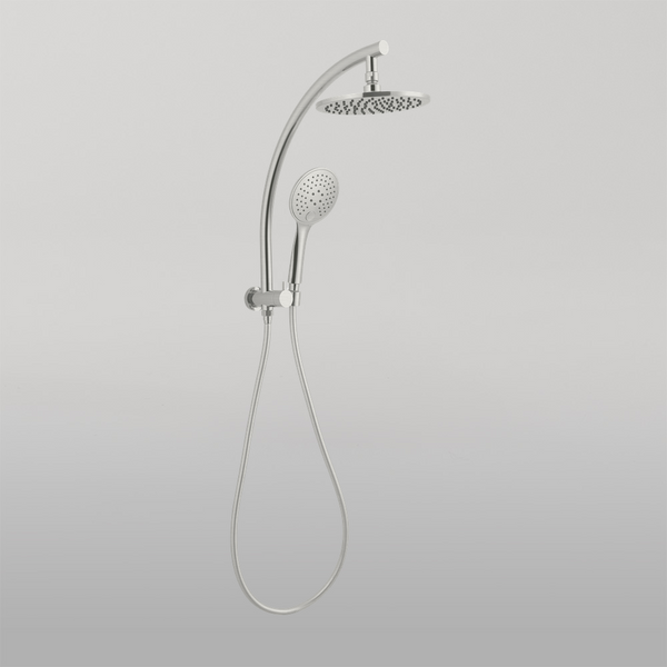 Nero Dolce 2 In 1 Twin Shower Brushed Nickel