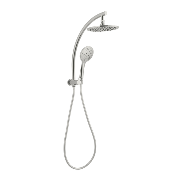 Nero Dolce 2 In 1 Twin Shower Brushed Nickel