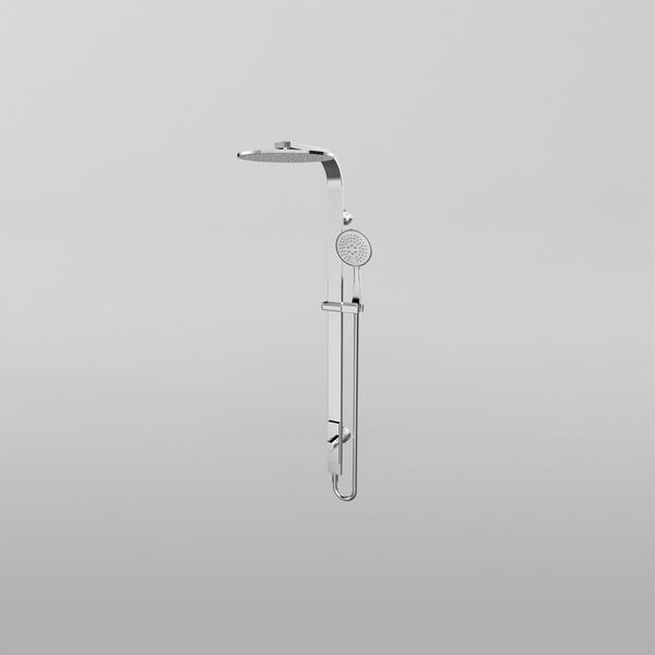 Nero Astra Rain Round Twin Shower Single Hose Chrome