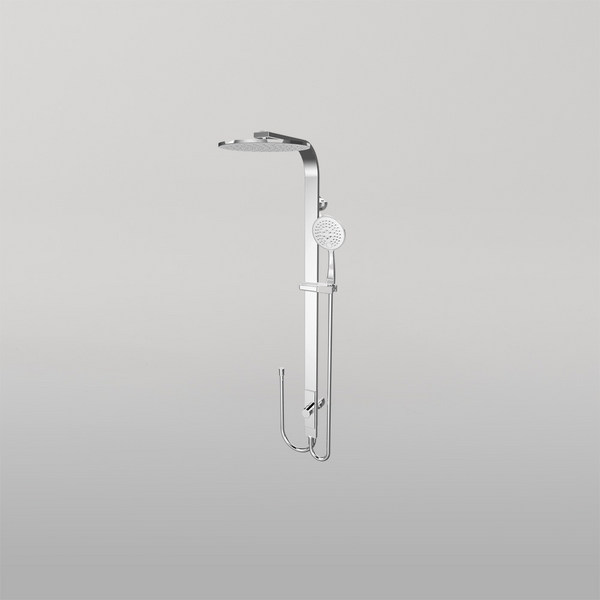 Nero Astra Rain Round Twin Showerdouble Hose Chrome