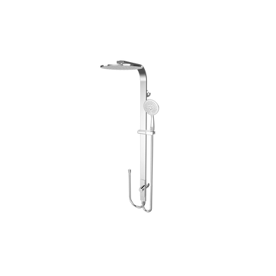 Nero Astra Rain Round Twin Showerdouble Hose Chrome