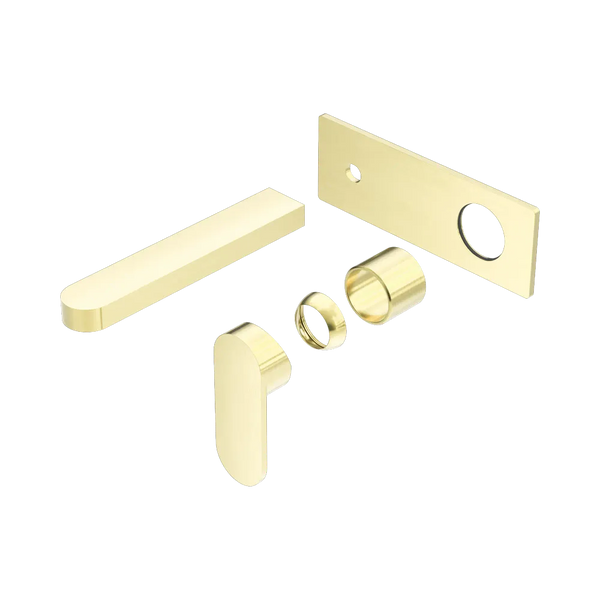 Nero Ecco Wall Basin/Bath Mixer (Trim Kit Only) Brushed Gold