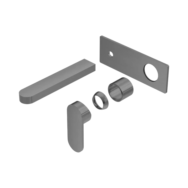 Nero Ecco Wall Basin/Bath Mixer (Trim Kit Only) Gunmetal