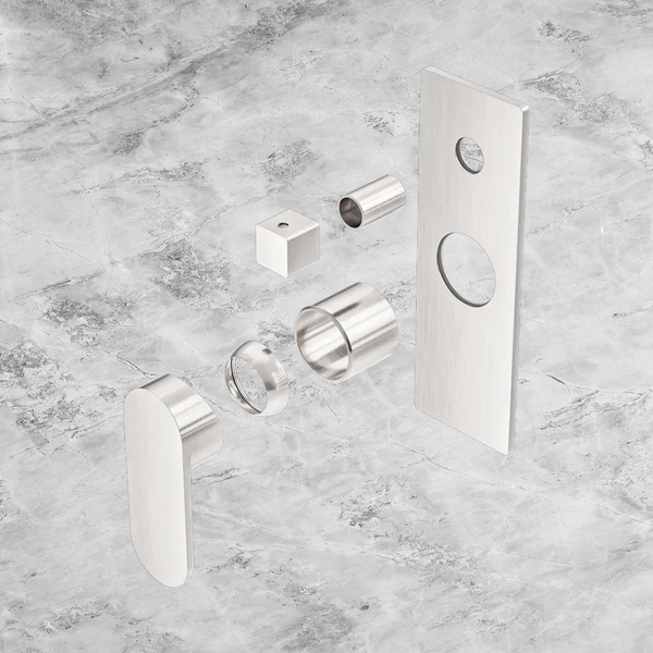 Nero Ecco Shower Mixer with Diverter (Trim Kit Only) Brushed Nickel