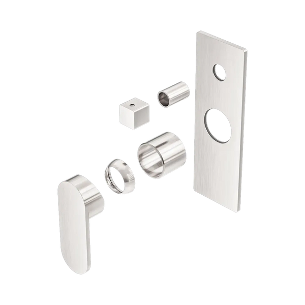 Nero Ecco Shower Mixer with Diverter (Trim Kit Only) Brushed Nickel