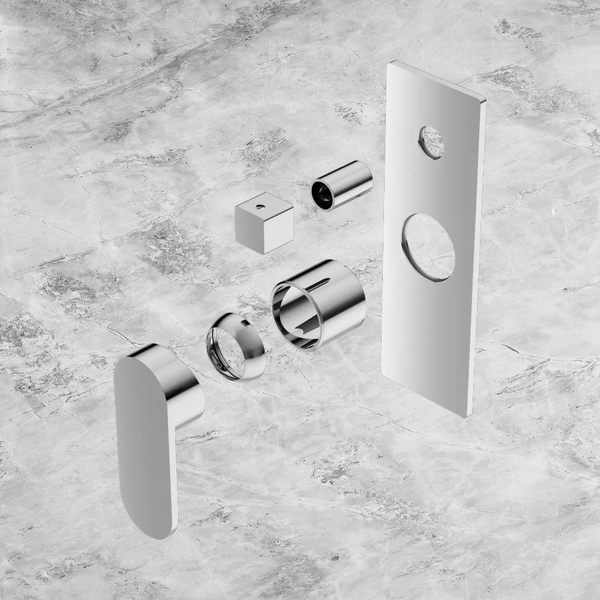 Nero Ecco Shower Mixer with Diverter (Trim Kit Only) Chrome