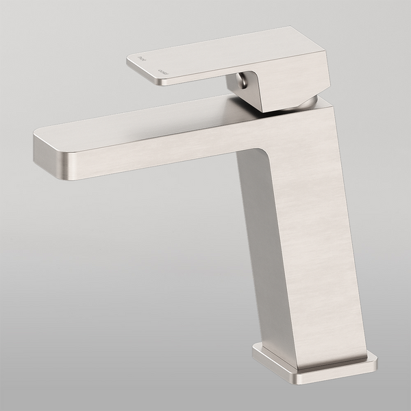 Nero Celia Basin Mixer Angle Spout Brushed Nickel