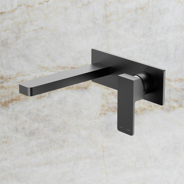 Nero Celia Wall Basin/Bath Mixer Matte Black