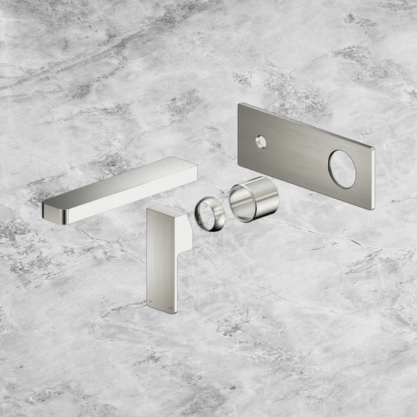 Nero Celia Wall Basin/Bath Mixer (Trim Kit Only) Brushed Nickel