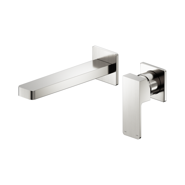 Nero Celia Wall Basin/Bath Mixer with Separate Backplate Brushed Nickel