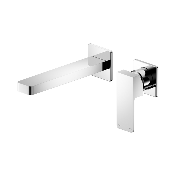 Nero Celia Wall Basin/Bath Mixer with Separate Backplate Chrome