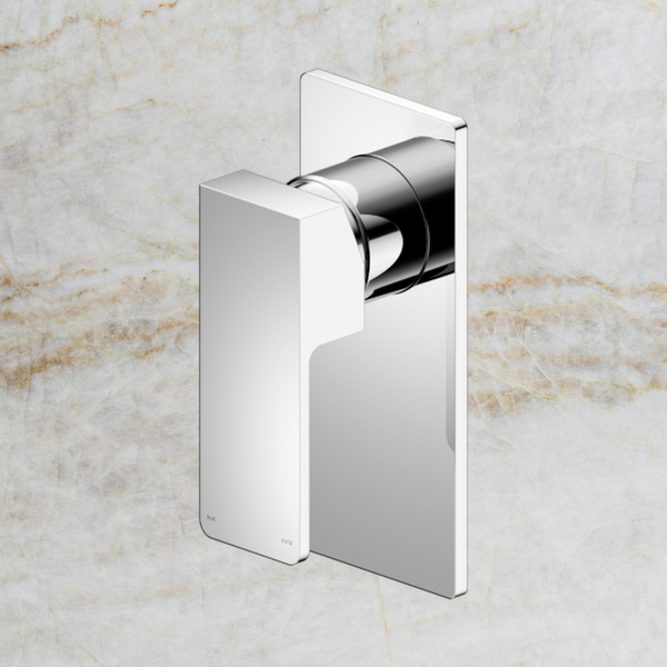 Nero Celia Shower Mixer with Rectangular Backplate Chrome
