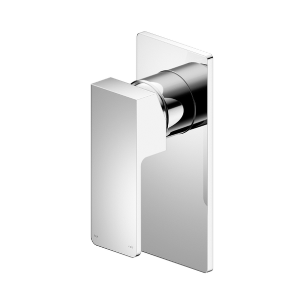 Nero Celia Shower Mixer with Rectangular Backplate Chrome