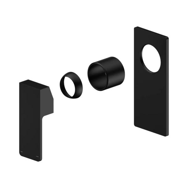 Nero Celia Shower Mixer Rectangular Backplate (Trim Kit Only) Matte Black