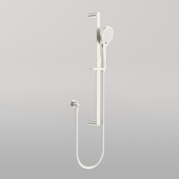 Nero Ecco Shower Rail With Air Shower Brushed Nickel