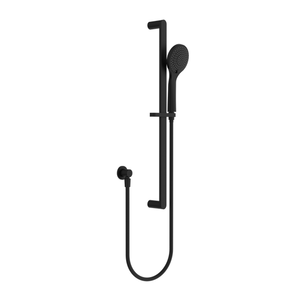Nero Ecco Shower Rail With Air Shower Matte Black