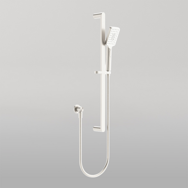 Nero Bianca Shower Rail Brushed Nickel