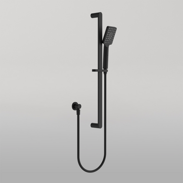 Nero Bianca Shower Rail Matte Black