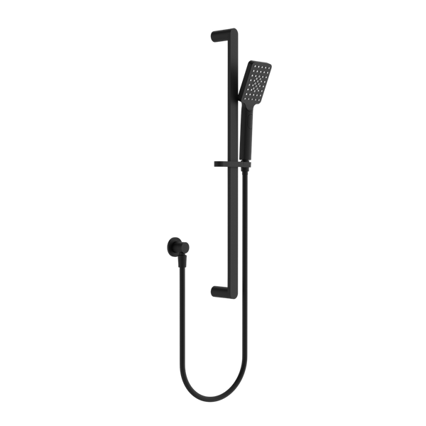 Nero Bianca Shower Rail Matte Black