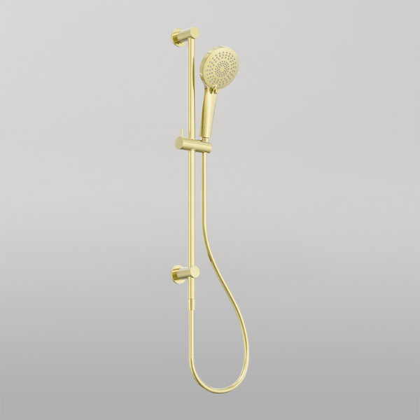 Nero 3 Function Shower Rail Brushed Gold