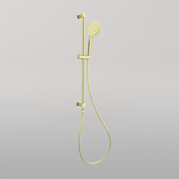 Nero 3 Function Shower Rail Brushed Gold