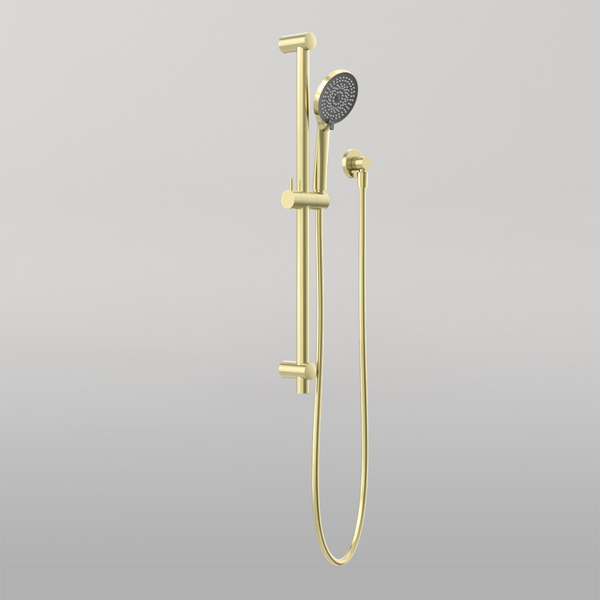 Nero Round Metal Project Shower Rail 4 Star Rating Brushed Gold