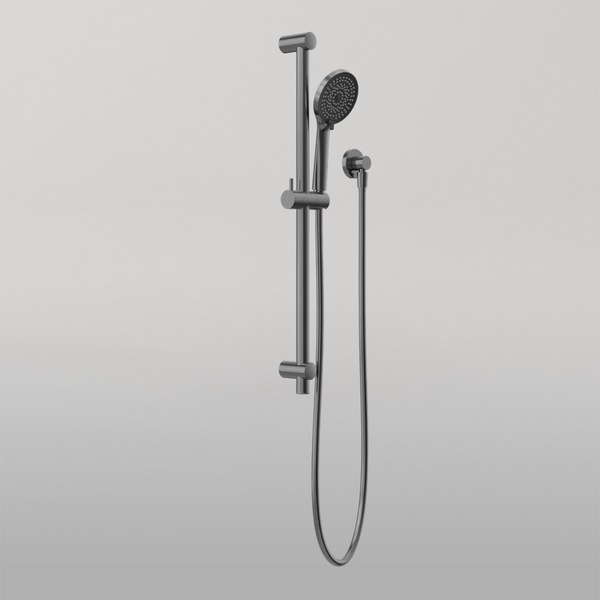Nero Round Metal Project Shower Rail 4 Star Rating Gun Metal