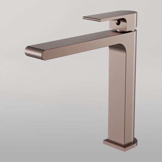 Nero Bianca Mid Tall Basin Mixer Brushed Bronze