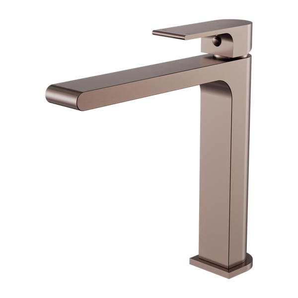 Nero Bianca Mid Tall Basin Mixer Brushed Bronze