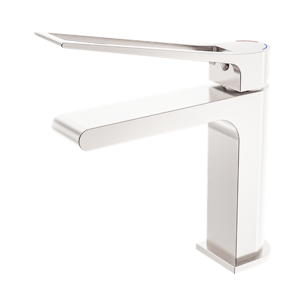 Nero Bianca Care Basin Mixer Brushed Nickel