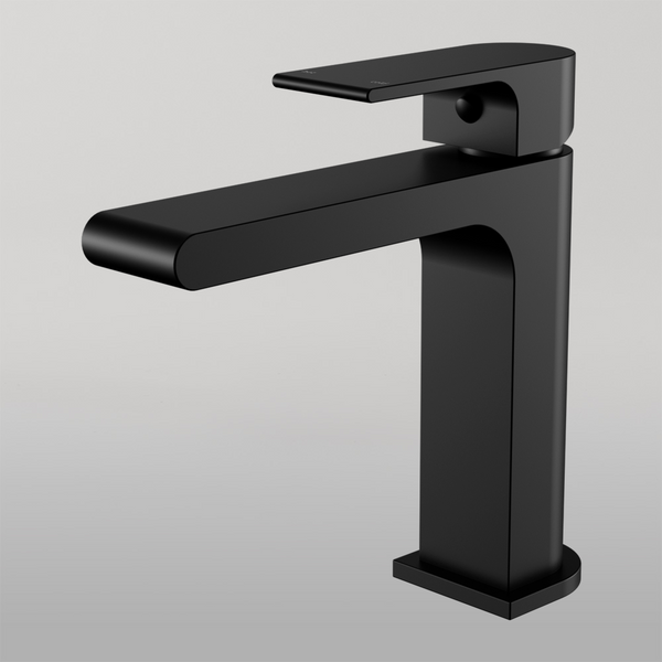 Nero Bianca Basin Mixer Straight Spout Matte Black