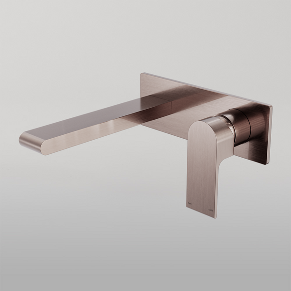 Nero Bianca Wall Basin/Bath Mixer 187mm Brushed Bronze