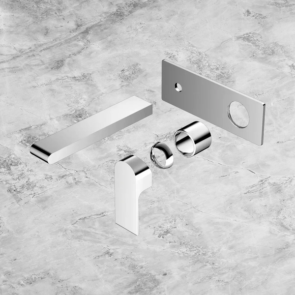 Nero Bianca Wall Basin/Bath Mixer 187mm (Trim Kit Only) Chrome