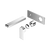 Nero Bianca Wall Basin/Bath Mixer 187mm (Trim Kit Only) Chrome