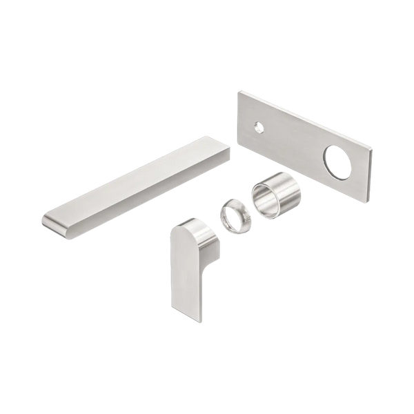 Nero Bianca Wall Basin/Bath Mixer 230mm (Trim Kit Only) Brushed Nickel