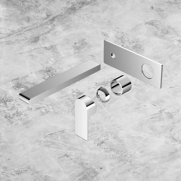 Nero Bianca Wall Basin/Bath Mixer 230mm (Trim Kit Only) Chrome